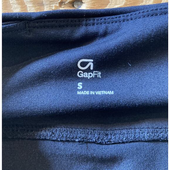 Gap Fit Athletic Cropped Leggings Pants Size Small Women’s Black High Waisted - Picture 3 of 7